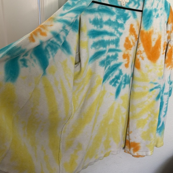 Tie-Dye Open Cardigan - Multicolor - Picture 3 of 3